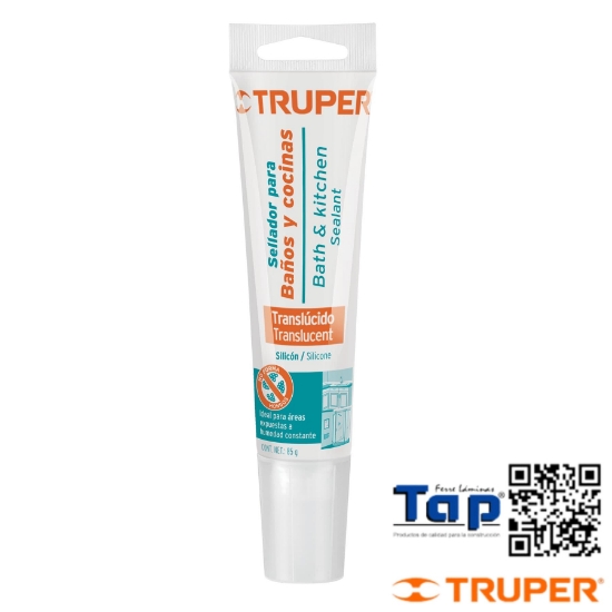 Imagen de SELLADOR TRANSLUCIDO P BAÑOS Y COCINAS  85 G TRUPER