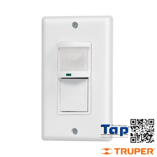Imagen de SENSOR MOVIMIENTO C INTERRUPTOR PARED VOLTECK