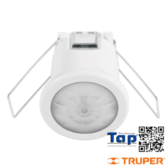 Imagen de SENSOR MOVIMIENTO EMPOTRABLE P TECHO ALCANCE 8 M