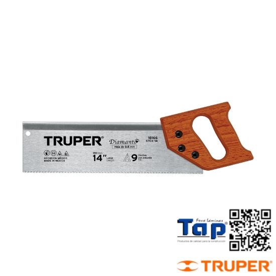 Imagen de SERRUCHO COSTILLA 350 14" DIAMANTE 9 DPP TRUPER