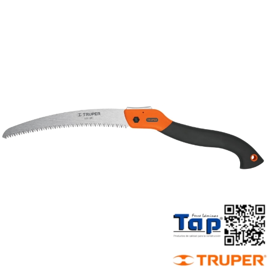 Imagen de SERRUCHO PLEGABLE 250 10" HOJA CURVA 5 DPP MANGO PCO,TRUPER