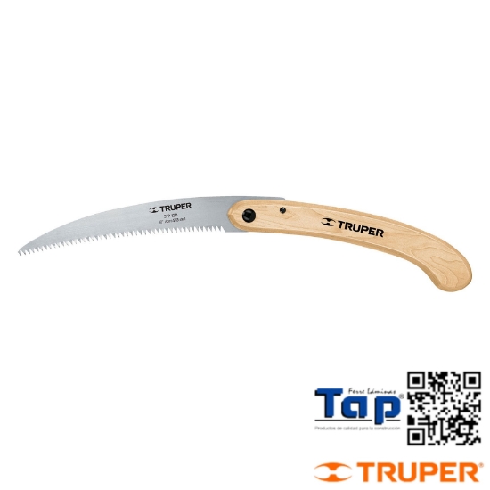 Imagen de SERRUCHO PLEGABLE 300 12" HOJA CURVA 6 DPP MANGO MAD TRUPER
