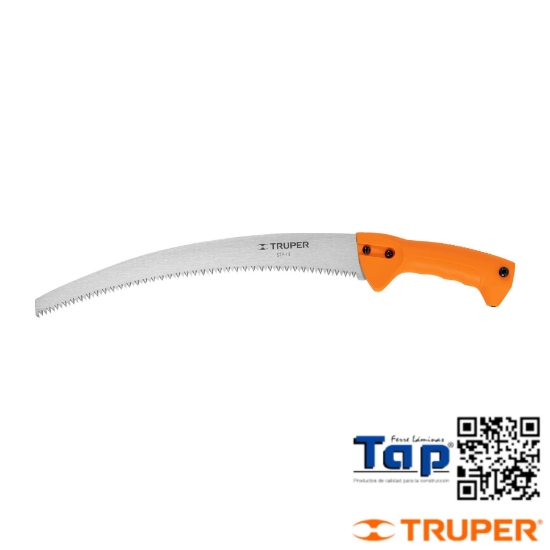 Imagen de SERRUCHO PODA 350 14" HOJA CURVA 6 DPP MANGO PCO TRUPER