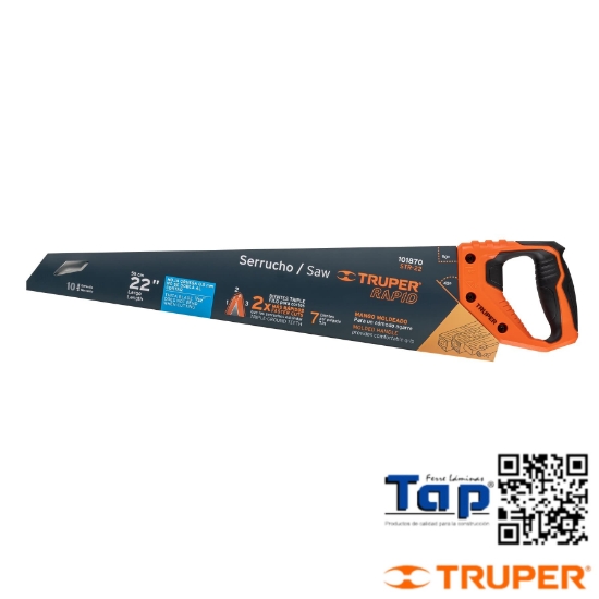 Imagen de SERRUCHO RAPID 550 22" 7 DPP MANGO COMFORTGRIP TRUPER
