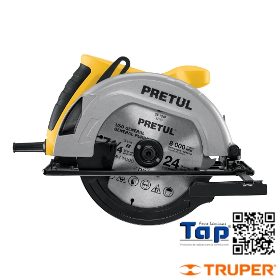 Imagen de SIERRA CIRCULAR 7-1/4" 1200 W PRETUL