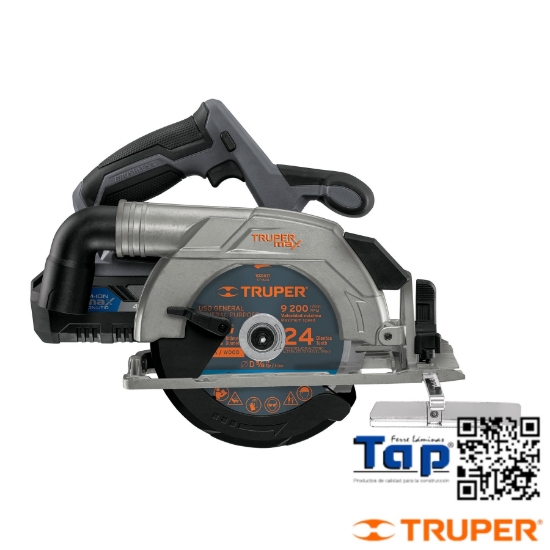 Imagen de SIERRA CIRCULAR INALAMBRICA 6-1/2" 20V SIN CARBONES