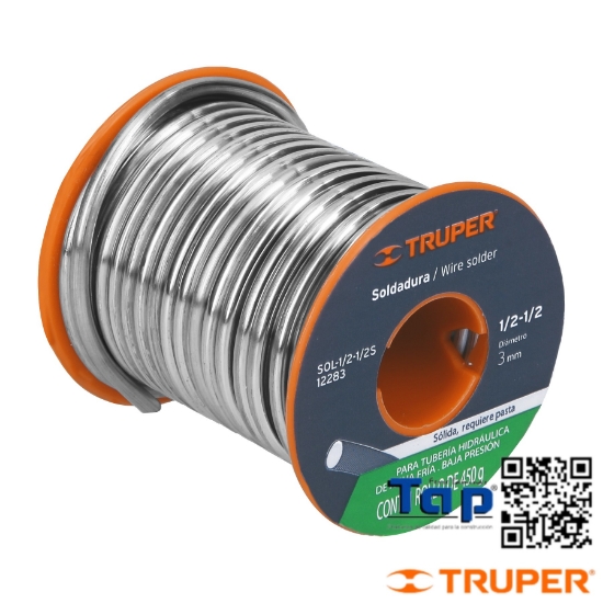 Imagen de SOLDADURA SOLIDA 013 1/2"-1/2" P TUBERIA BAJA PRESION 450 G