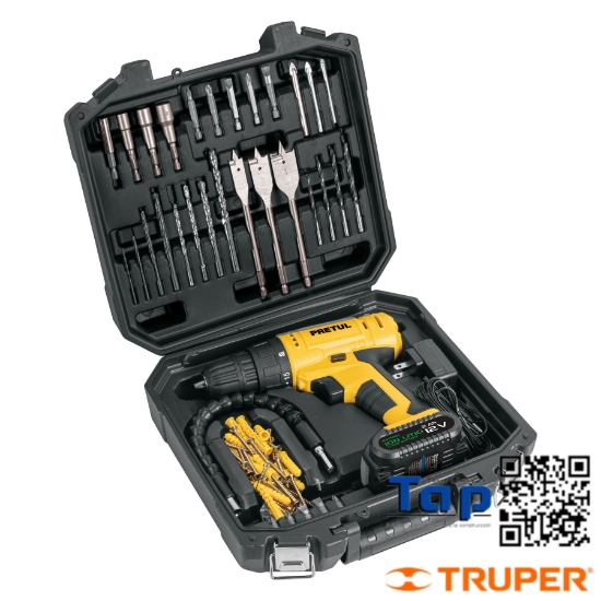 Imagen de TALADRO INALAMBRICO 013 3/8" 12 V Y ACC C ESTUC KIT