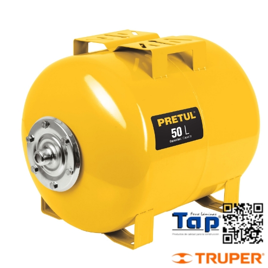 Imagen de TANQUE P BOMBA HIDRONEUMATICA HIDR-1/2"X50P PRETUL