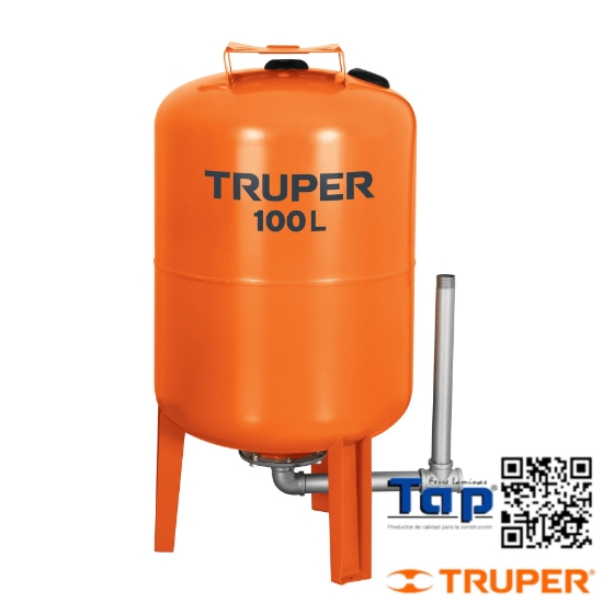 Imagen de TANQUE P BOMBA HIDRONEUMATICA HIDR-1X100 TRUPER