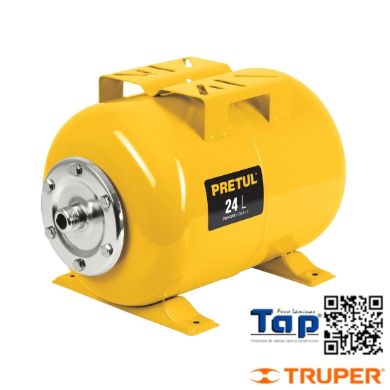Imagen de TANQUE P BOMBAS HIDRONEUMATICAS HIDR-1/2"X24P PRETUL