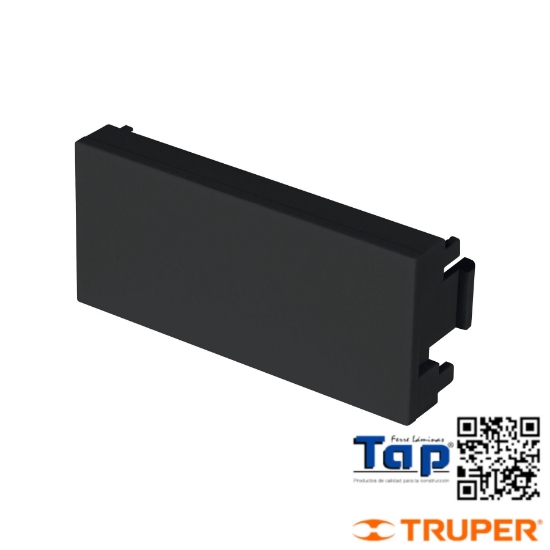 Imagen de TAPON CIEGO 1 MOD LINEA LISBOA NEGRO VOLTECK