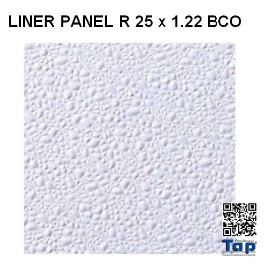 Imagen de LINER PANEL R 25 x 1.22 BCO 2.3MM EMBOZADO