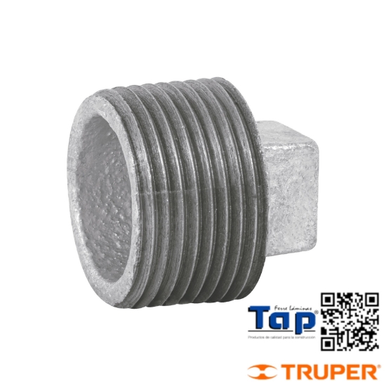 Imagen de TAPON MACHO 025 1" ACERO GALVANIZADO FOSET
