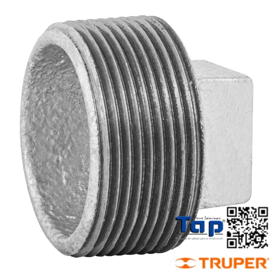 Imagen de TAPON MACHO 038 1-1/2" ACERO GALVANIZADO FOSET
