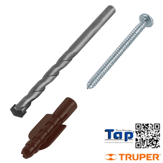 Imagen de TAQUETES 008 5/16"CON PIJAS #10 Y 1 BRO 5/16" FIERO KIT 20 P