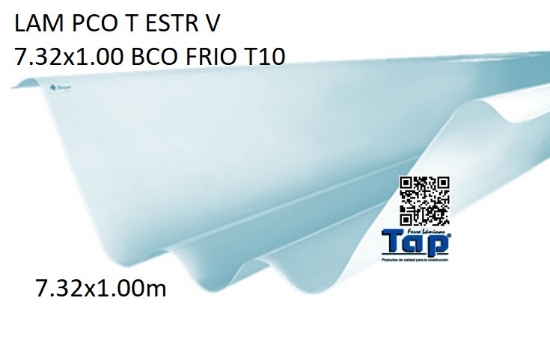 Imagen de LAM PCO T ESTR V 7.32x1.00 BCO FRIO T10