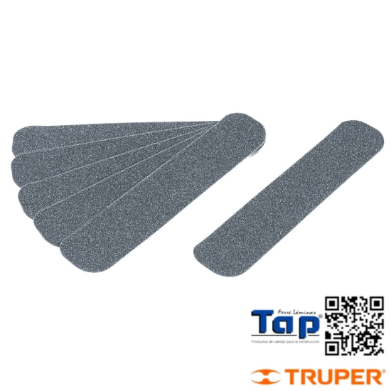 Imagen de TARJETA 6 TIRAS 23CM ANTIDERRAPANTES GRISES 50MM AREA HUMEDA