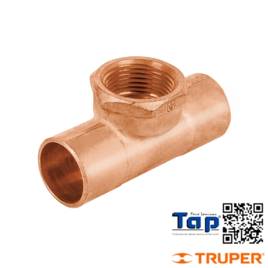 Imagen de TEE COBRE ROSCA CENTRAL 019 3/4" FOSET