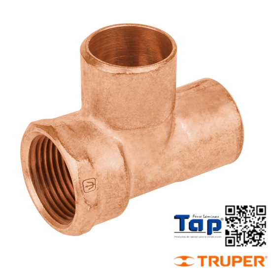 Imagen de TEE COBRE ROSCA LATERAL 019 3/4" FOSET