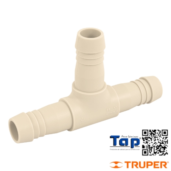 Imagen de TEE INSERCION 025 1" POLIPROP FOSET