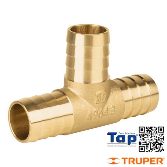 Imagen de TEE INSERCION MACHO LATON 025 1" P POLIDUCTO NEGRO FOSET