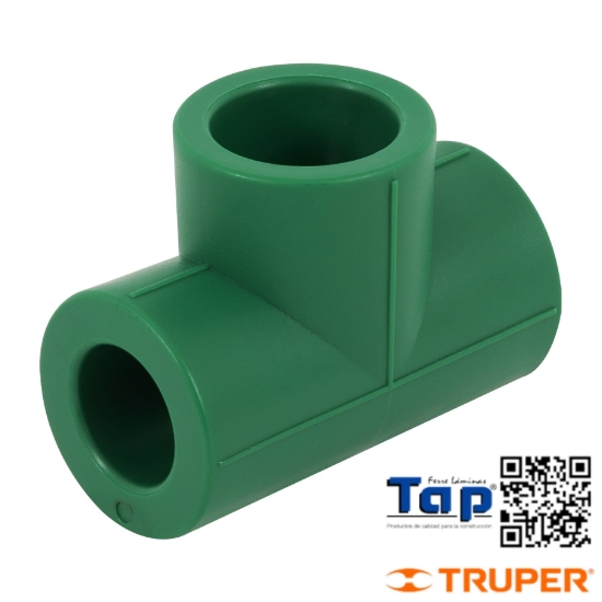 Imagen de TEE REDUCIDA PPR 019 3/4"X013 1/2"X019 3/4" FOSET