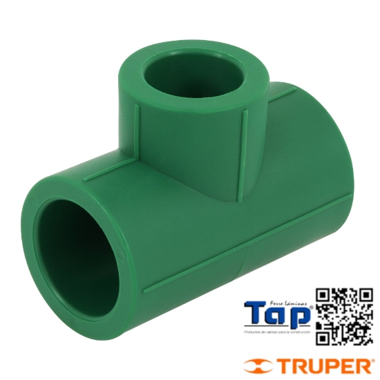 Imagen de TEE REDUCIDA PPR 019 3/4"X019 3/4"X013 1/2" FOSET