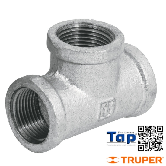 Imagen de TEE SENCILLA 019 3/4" ACERO GALVANIZADO FOSET