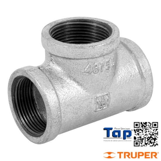 Imagen de TEE SENCILLA 031 1-1/4" ACERO GALVANIZADO FOSET