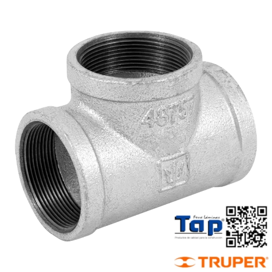Imagen de TEE SENCILLA 050 2" ACERO GALVANIZADO FOSET