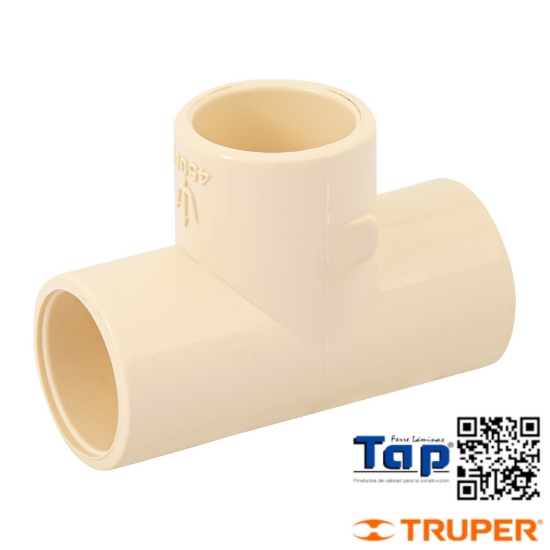 Imagen de TEE SENCILLA CPVC 013 1/2" FOSET