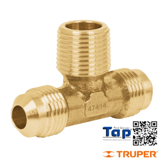Imagen de TEE TERMINAL LATON CENTRO 009 3/8" FOSET