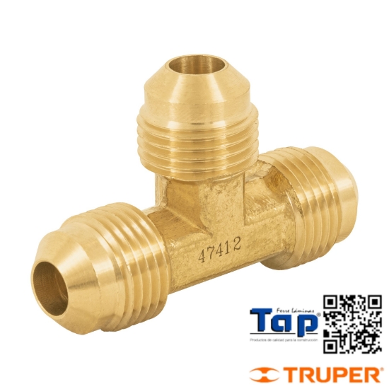 Imagen de TEE UNION LATON 009 3/8" FOSET