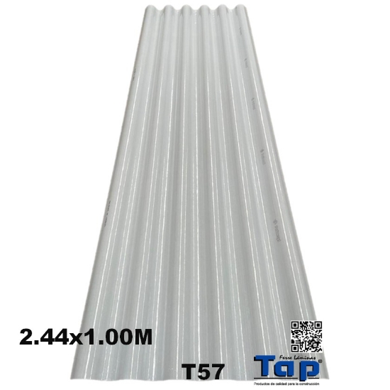 Imagen de LAM PCO T FIB 2.44x1.00 BCO FRIO T57