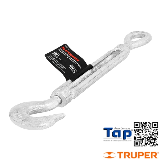 Imagen de TENSOR FORJADO 013 1/2" GANCHO-ARGOLLA FIERO