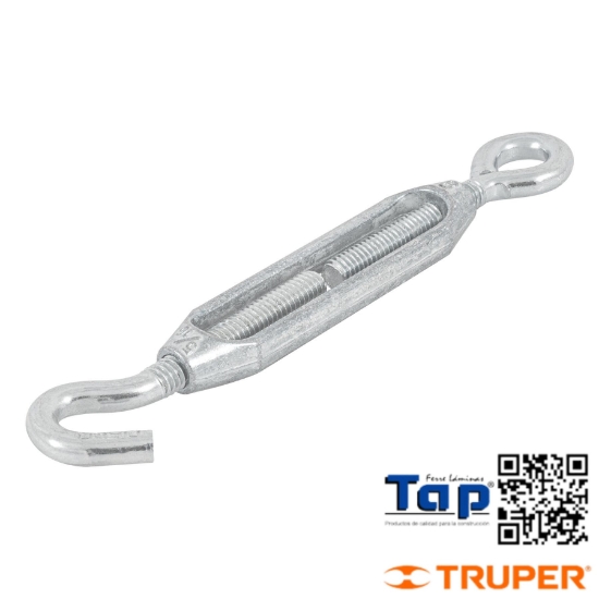 Imagen de TENSOR ZINC 008 5/16" GANCHO-ARGOLLA FIERO