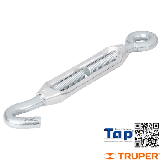 Imagen de TENSOR ZINC 009 3/8" GANCHO-ARGOLLA FIERO