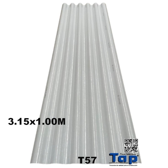 Imagen de LAM PCO T FIB 3.15x1.00 BCO FRIO T57