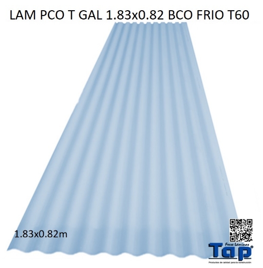 Imagen de LAM PCO T GAL 1.83X0.82 BCO FRIO T60