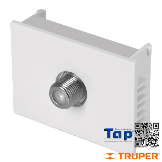 Imagen de TOMA TELEVISION 1.5 MOD LINEA ESPAÑOLA BLANCO