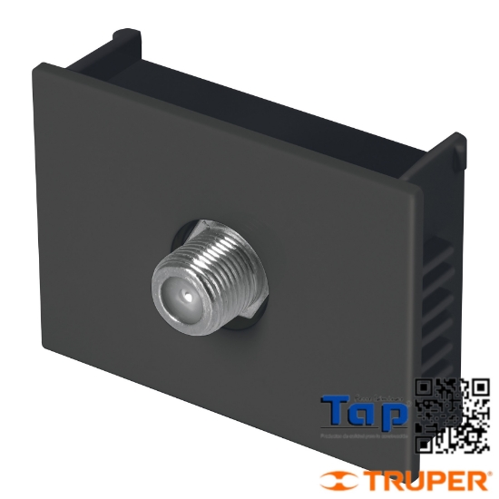 Imagen de TOMA TELEVISION 1.5 MOD LINEA ESPAÑOLA NEGRO