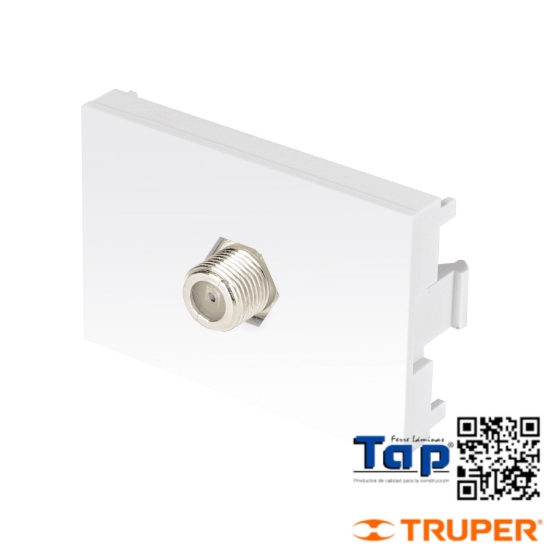 Imagen de TOMA TELEVISION 1.5 MOD LINEA LISBOA BLANCO