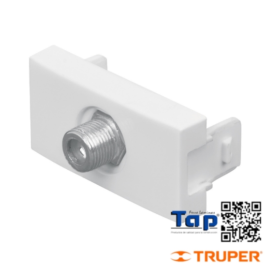 Imagen de TOMA TELEVISION LINEA OSLO COLOR BLANCO VOLTECK