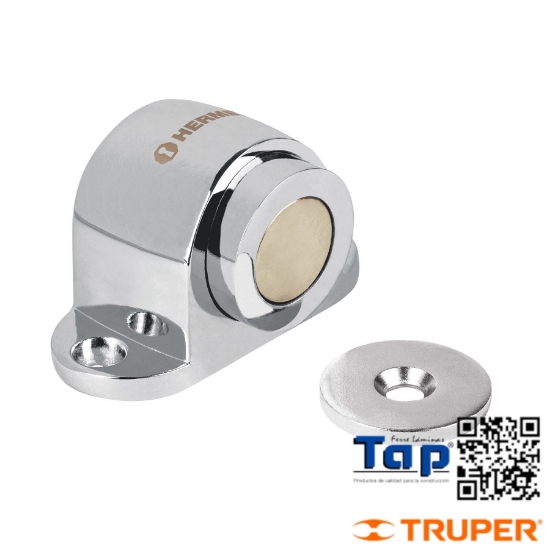 Imagen de TOPE P PUERTA MAGNETICO ACA CROMO HERMEX
