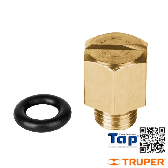 Imagen de TORNILLO DRENE Y EMPAQUE P BOMBAS PERIFERICAS TRUPER KIT