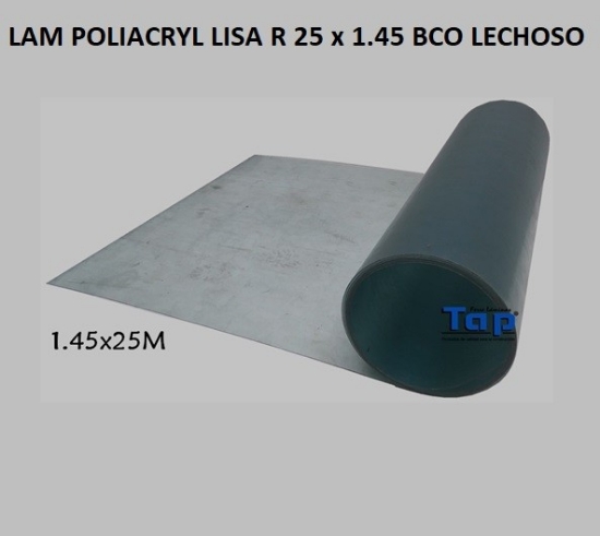 Imagen de LAM POLIACRYL LISA R 25 x 1.45 CRISTAL