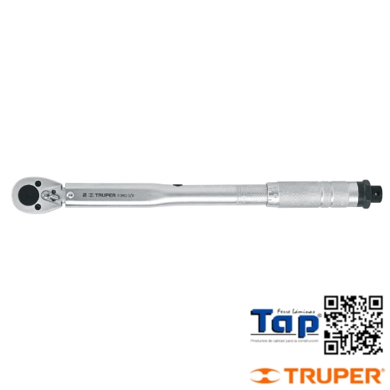 Imagen de TORQUIMETRO TRUENO DOS LECTURAS CUA 009 3/8" TRUPER