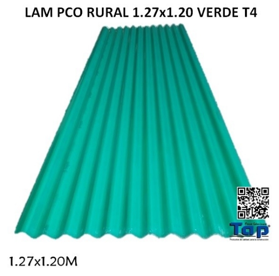 Imagen de LAM PCO RURAL 1.27x1.20 VERDE T4