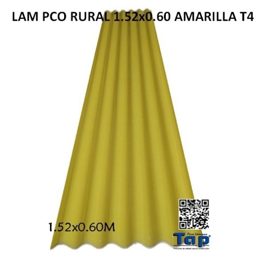 Imagen de LAM PCO RURAL 1.52x0.60 AMARILLA T4